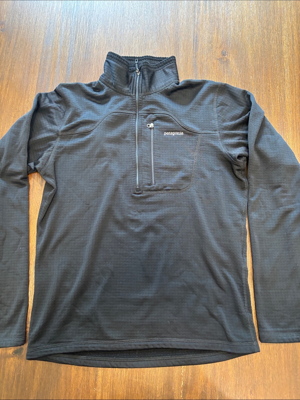 Patagonia Capilene Black Half-Zip Performance Jacket
